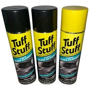 Lot Of 3 New Tuff Stuff Foaming Glass Cleaner Ammonia Free Safe For Car Glass